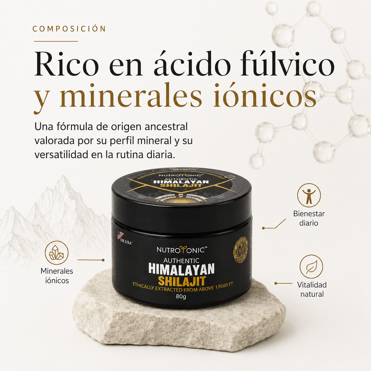 Shilajit Original del Himalaya