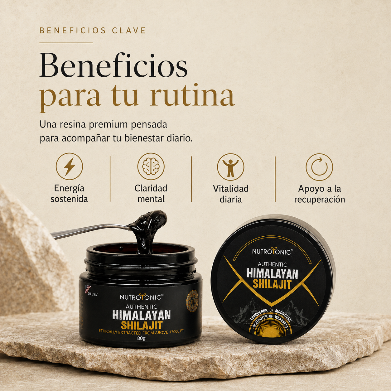 Shilajit Original del Himalaya