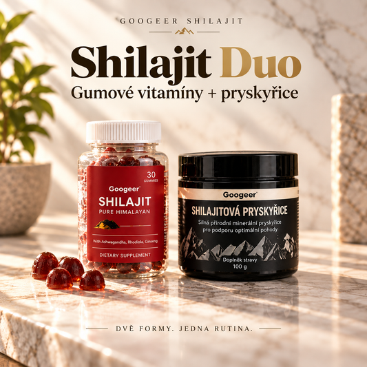 Shilajit Duo – Gumové vitamíny + shilajitová pryskyřice
