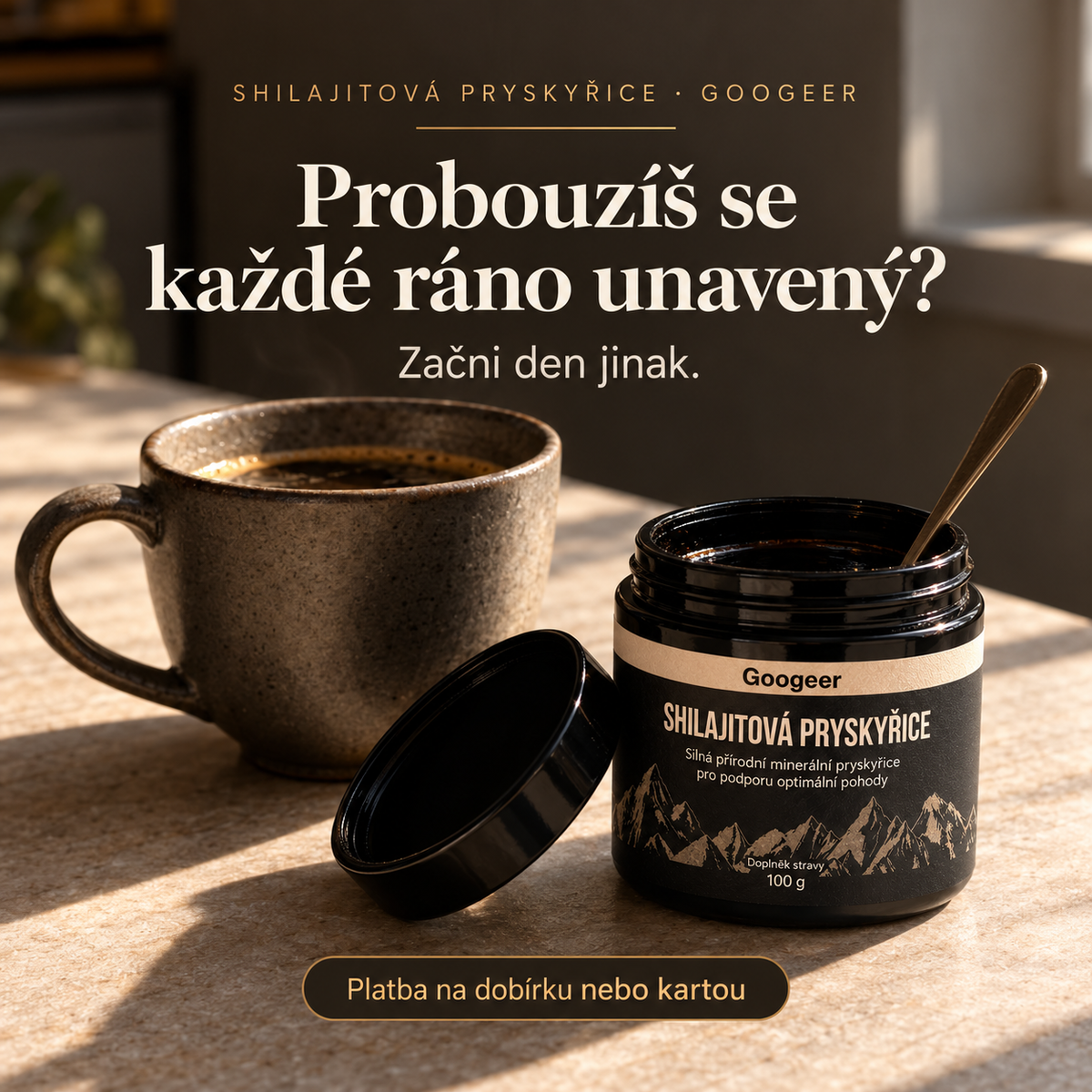 Čistá himálajská shilajitová pryskyřice 100 g