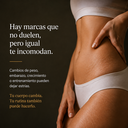 Crema Corporal con Colágeno · Masaje Antiestrías